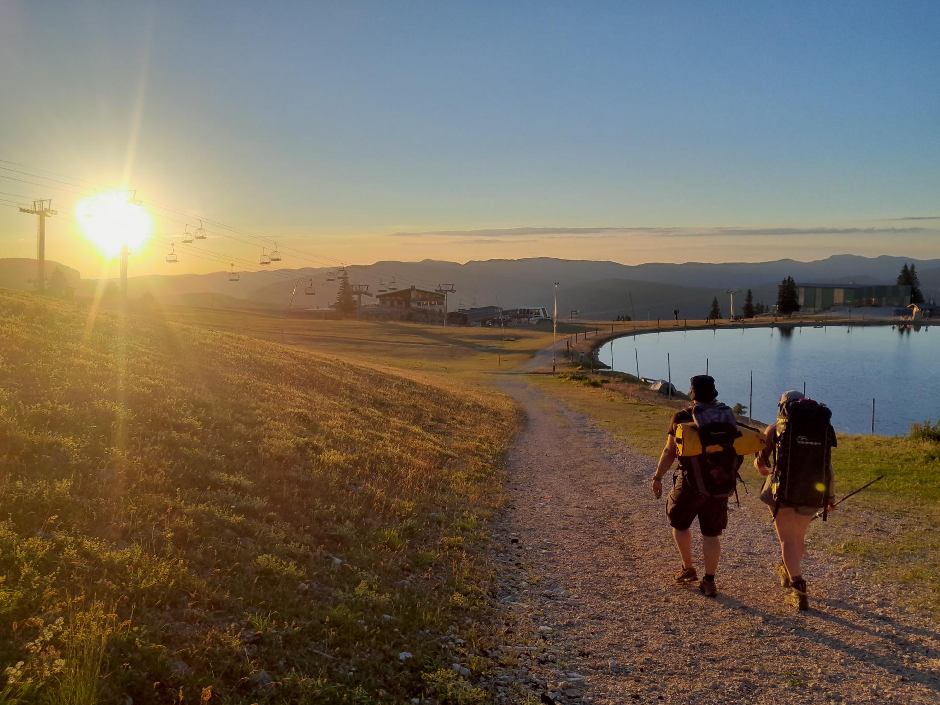 Le Vercors et son magnifique coucher de soleil